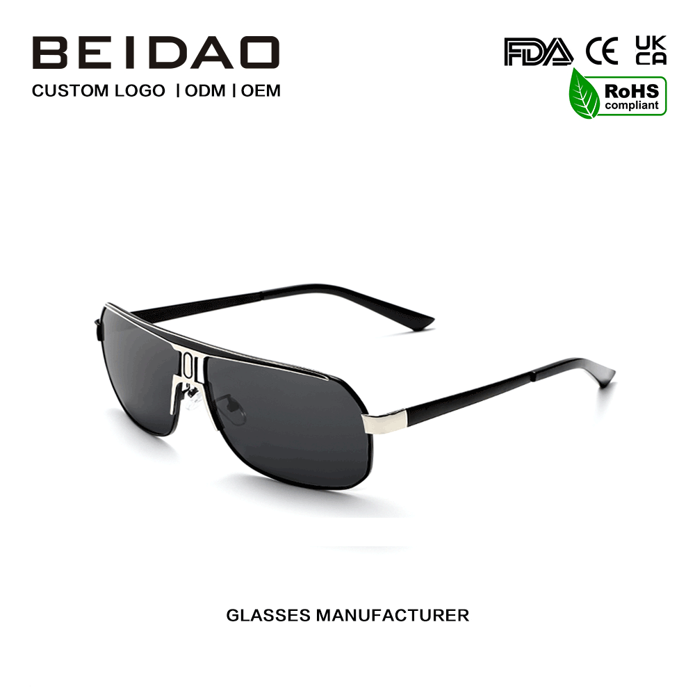Moderní sluneční brýle Big Alloy Frame UV400 Protection pro muže a ženy